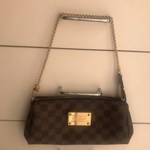 Louis Vuitton Damier EVA clutch and Damier Wallet